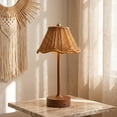 thumbnail image 4 of HAHUT Rattan Table Lamp, LED Rechargeable Cordless Boho Woven Desk Lamp with 3 Color Temperature Touch Control Dimmable for Living Room Bedroom Wedding Decor (Brown), 4 of 8