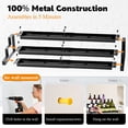 thumbnail image 3 of Godance 3-Tier Spice Rack Organizer for Kitchen Cabinet or Pantry, 16"-29" Expandable Spice Organization Shelf, Seasoning Organizer, Metal Display Shelf, Slip-Resistant Design for Jars and Bottles, 3 of 7