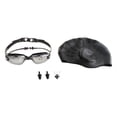 thumbnail image 1 of Gafas de natación, antivaho, elegantes, ligeras, impermeables, gafas de agua, natación Negro, 1 of 8