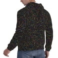 thumbnail image 6 of Xecao Doodle Dinosaur Pattern Men's Adult Pullover Hoodie,Hooded Sweatshirt-Medium, 6 of 7