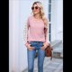thumbnail image 5 of Camisas de Larga para Mujer, Blusas Informales de Negocios con Cuello en V, Camisetas de Moda para Otoño 2025. Ropa. Rosa XL, 5 of 10