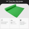 thumbnail image 2 of Fitvids 1/4-Inch High Density Thick Non Slip Workout Yoga Mat with Carry Strap, Green, 2 of 11