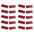 thumbnail image 1 of 10Pair Rectangle Red Reflectors Universal for Motorcycles ATV Bikes Dirt Bikes, 1 of 5