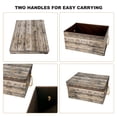 thumbnail image 4 of Livememory Decorative Storage Boxes with Lid and Handles, Memory Box Fabric Storage Bins for Storage Decorative. L15.7 x W11.8 x H7.9 In (Not Made of Wood, 2 Pack), 4 of 5