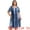 Dark Blue, variant on Plus Size Tie Dye Summer Short Sleeves Dress 4X Dark Blue