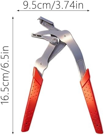 Heavy Duty Automotive Clip Pliers & Trim Removal Tool for Door Panels, Red