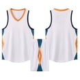 thumbnail image 4 of Maqroz Basketball Jersey Set for Men V Neck Sleeveless Tank Top Mesh Breathable Athletic Shorts Team Uniform Sports Training Two Piece Outfit Size 3-15 Years, 4 of 4