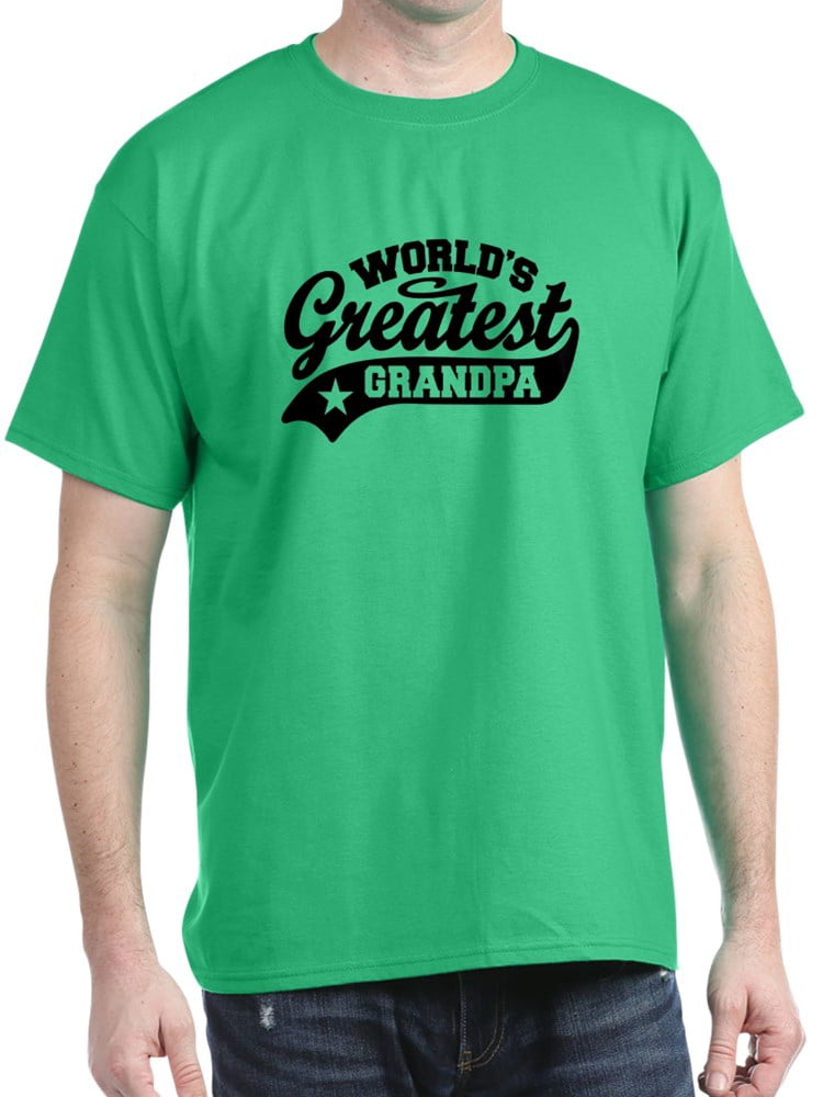 CafePress - CafePress - World's Greatest Grandpa T Shirt - 100% Cotton T-Shirt - Walmart.com 