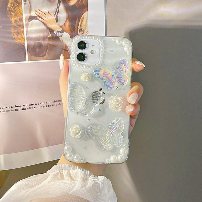 for iPhone SE (2022/2020 Release) /7/8 Case with Pearl Phone