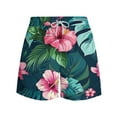 thumbnail image 4 of UVEASISHA Hawaiian Trunks for Men,Mens Swim Trunks Quick Dry Bathing Suits Summer Holiday Beach Board Shorts 2025 Sales Today Clearance, 4 of 6