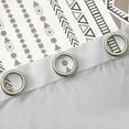 thumbnail image 4 of Feelyou Tribal Western Aztec Blackout Curtains Set of 2 (52x84 Each) for Women, Boho Triangle Square Window Curtains, White Hippie Mandala Curtains and Drapes, Window Curtains Bedroom Decor, 4 of 6