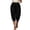 Black, variant on Women's High Waist Jogger Capri Pants, Stretch Soft Solid Loose Cropped Harem Trousers for Women, Women's Khaki, Sizes L-5XL