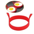 thumbnail image 2 of Batería de Cocina 1 herramienta redonda de silicona para huevos fritos, molde para panqueques, cazador furtivo (rojo), 2 of 7