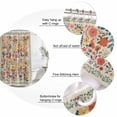 thumbnail image 6 of Shower Curtain Bathroom Set Spring Wildflower Butterfly Waterproof Fabric Shower Curtains with Grommets&Hooks, Vintage Pastoral Floral Privacy Bath Curtain for Bathtub 36x72in, 6 of 9