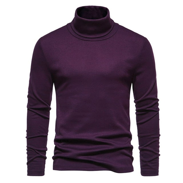 JUNWELL Liquidation à Moins de 10,00 Chemises pour Hommes Manches Longues Liquidation Hommes Décontracté Manches Longues Haute Élasticité Col Roulé Bas Hauts Blouse