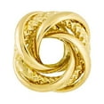 thumbnail image 2 of 14k Yellow Gold Sparkle-Cut High Polish Love Knot Post Earrings Stud Earring for Women - 1.3 Grams, 2 of 2