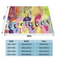 thumbnail image 4 of My Lit-Tle Pony Fleece Blanket Super Soft Cozy Throw Blanket Fuzzy Comfy Flannel Blanket Warm Plush Blankets And Throws For Couch, Sofa, Bed 40"X30", 4 of 7