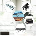 thumbnail image 3 of ABODELINE Piano Keyboard Stickers for 88/61/54/49 Key, Piano Notes Stickers Removable and Clear Piano Keyboard Letters for Beginners s (Black and White), 3 of 6