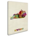 thumbnail image 2 of Trademark Fine Art "Kentucky Map" Canvas Wall Art by Michael Tompsett, 2 of 3