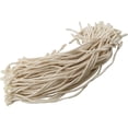 thumbnail image 4 of 100 Uds. Cuerda de cuerda para etiquetas colgantes con pasador de bloqueo a presión lazos de gancho para etiquetas de ropa (algodón beige en negrita), 4 of 5
