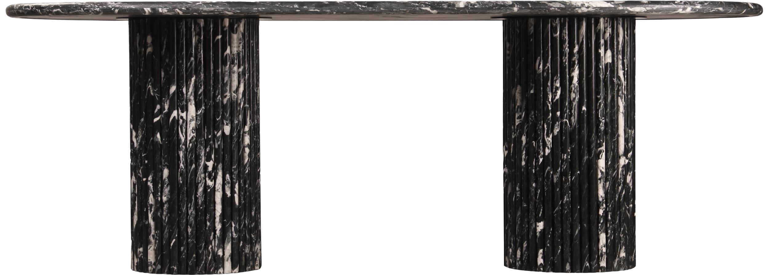 Meridian Furniture Messina Black Marble Dining Table