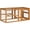 Orange 434, variant on Large Flight Bird Cage 55-Inch, Wooden Parrot Aviary for Budgies Canaries Finches with Multi-Door Design, Green