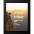 thumbnail image 2 of ArtsyQuotes 19x24 Black Modern Framed Museum Art Print Titled - William Castle DeVries Quote: Believe in Yourself, 2 of 5