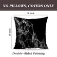 thumbnail image 2 of LALILO Throw Pillow Covers Network Lines And Dots Mesh Field Technology Science Computer Networks Internet Social Set of 2 Square 18 x 18 Inch Pillowcase, 2 of 5