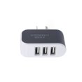 thumbnail image 2 of Xingzhi Universal Candy Color 3 USB Multi-Port Wall Charger phone charger plug US Plug Wall Adapter Cube Block AC 110-220V 5V, 2 of 9
