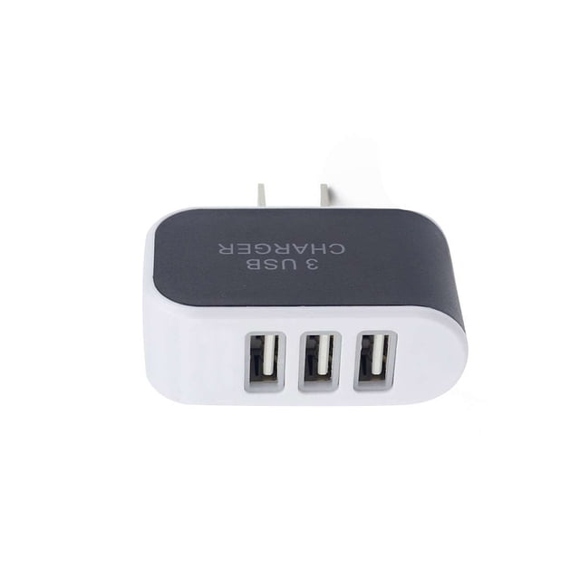Braveheart Universal Candy Color 3 USB Multi-Port Wall Charger US Plug Wall Adapter Cube Block AC 110-220V 5V