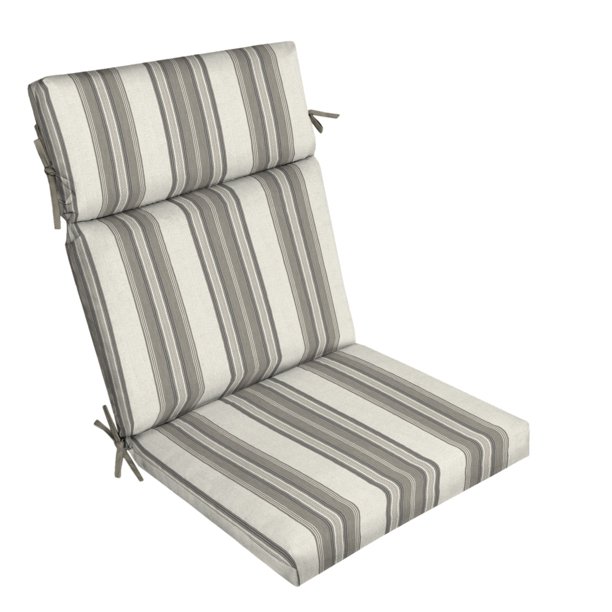 Better Homes & Gardens Taupe Stripe 44" x 21" Outdoor Chair Cushion
