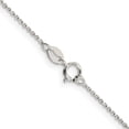 thumbnail image 2 of Sterling Silver 1mm 8 Sided D/C Cable Chain (30 X 1) Made In Italy qpe64-30, 2 of 5