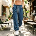 thumbnail image 7 of Lopecy-Sta Pants for Women Cargo Jogger Pants Elastic Drawstring Waist Multi Pockets Loose Fit Street Style Athletic Trousers for Spring Fall, 7 of 7