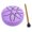 Purple, variant on Peggybuy 3 Inch 6 Notes Steel Tongue Drum with Drum Mallet Sound Healing Instruments Rain Drum Instrument for Yoga Meditation Unique Gift