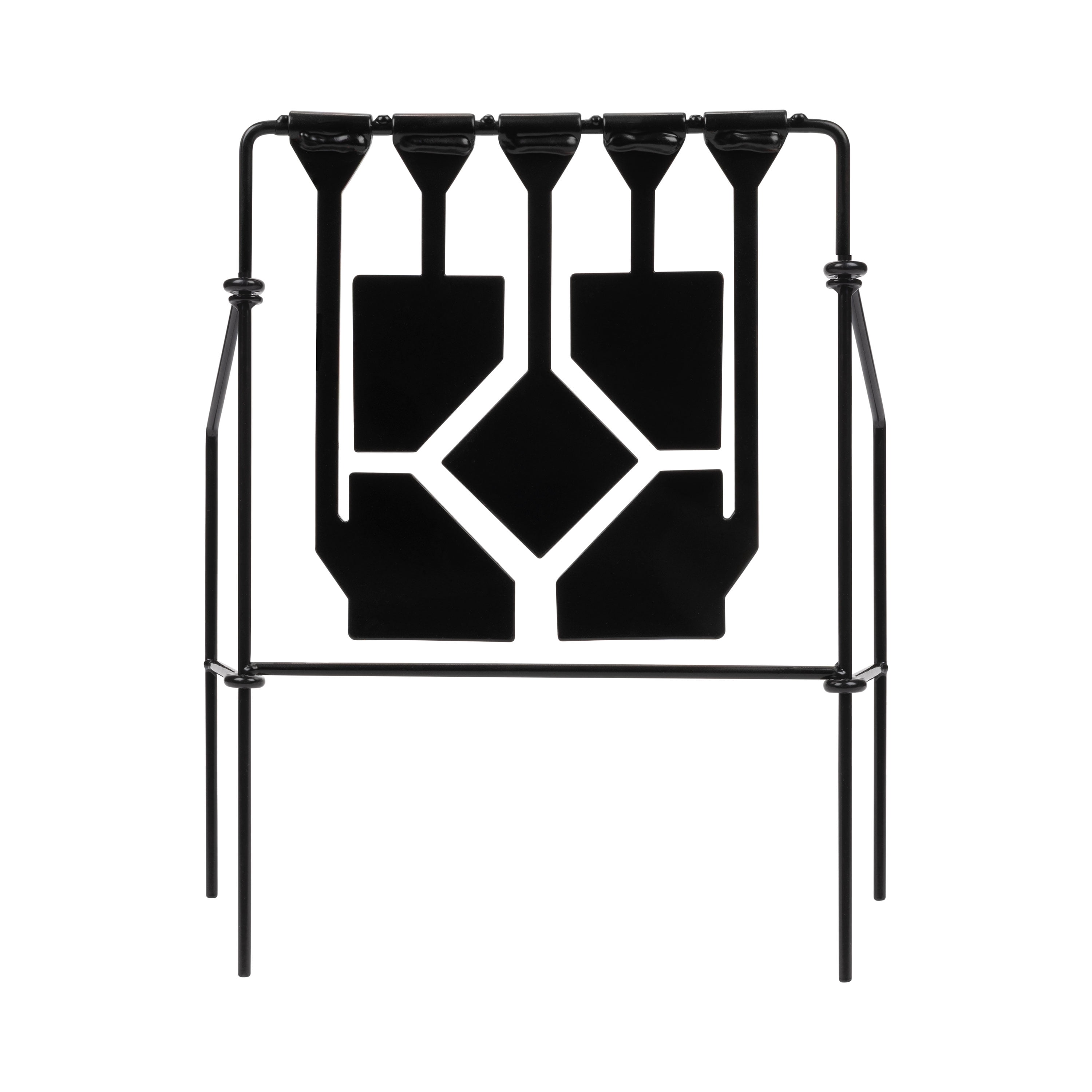 Allen Company Steel Target 5-Piece Spinner Black