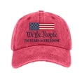 thumbnail image 6 of GrmtClth Usa 250th Anniversary Hats Casual American Flag Print Baseball Caps Classic Distressed Washed Caps Fashion Adjustable Headwear Red, 6 of 6