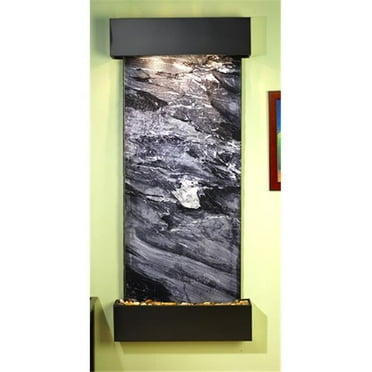Adagio IFS1507 Inspiration Falls - Black Spider Marble Wall Fountain