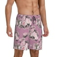 thumbnail image 2 of Sikiie Rose Flowers Mens Pajama Shorts, Lightweight Lounge Pant with Pockets Soft Sleep Pj Shorts for MenLarge, 2 of 6