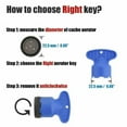Faucet Aerator Key Removal Wrench Tool M16.5,18.5,21.5,22.5,24 Recessed