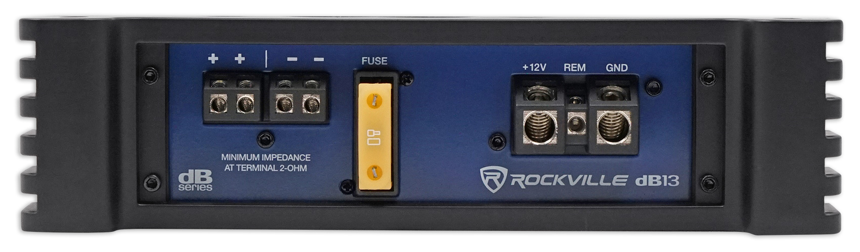 Rockville DB13 Mono Amplifier Kit - 3000W Peak / 750W RMS, 2 Ohm, Includes Wiring