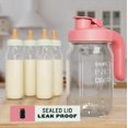 thumbnail image 4 of Jarra de vidrio para leche materna County Line Kitchen, 1 litro, rosa, 4 of 7