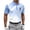 Light Blue, variant on Golf Shirts For Men Printed Short Sleeve Button Collar Pullover Casual Summer Shirt For Course Practice Office Leisure Travel And Weekend Wear