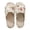Rose, variant on Women's Open Toe House Slippers,Cotton and Linen Casual Comfort Non-Slip Breathable Indoor Outdoor Stripe Home Shoes