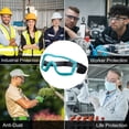 thumbnail image 7 of Uxcell Safety Glasses, Anti-Fog Goggles Protective Scratch Resistant Clear Lens Work Outdoor Eye Protection Lake Blue, 7 of 7
