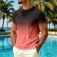thumbnail image 3 of Dwellite Men's Swim Shirts, Sun Short Sleeve Crew Neck Tops, Quick Dry T-Shirt for Fishing and Surfing 2026 Watermelon Red 3XL, 3 of 6