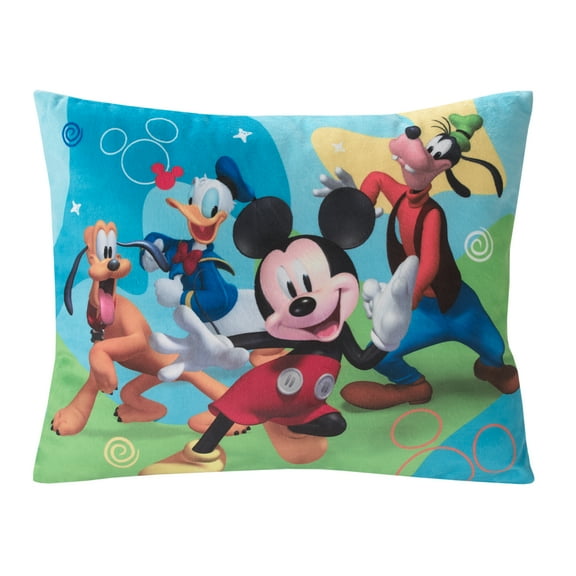 Disney Mickey Mouse Fun Starts Here Toddler Pillow