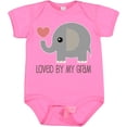 thumbnail image 3 of Inktastic Loved by My Gram Grandchild Boys or Girls Baby Bodysuit, 3 of 5