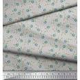 thumbnail image 2 of Soimoi Gray Heavy Canvas Fabric Dot & Freesia Floral Print Fabric by Yard 58 Inch Wide, 2 of 3