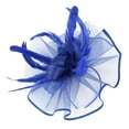 thumbnail image 2 of IDALL Fascinators Hats Tea Party Hats Women's Elegant Hat Strap Flower Feather Party Hat Hair Clip Headband Accessory Party Hats Fascinator Headband Blue One Size, 2 of 7
