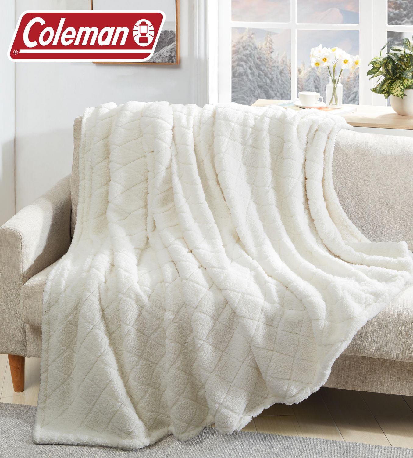 Couverture sherpa surdimensionnée certifiée Coleman